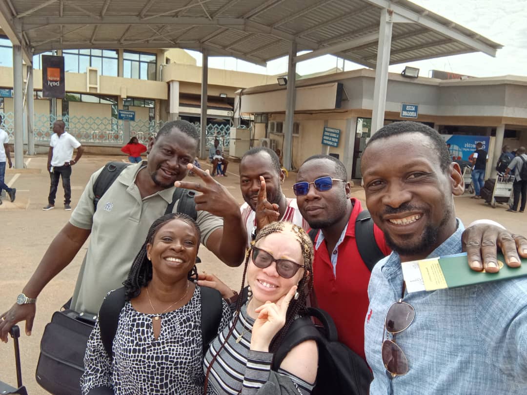 Photo délégation de la FETAPH, et équipe ODDS au Burkina