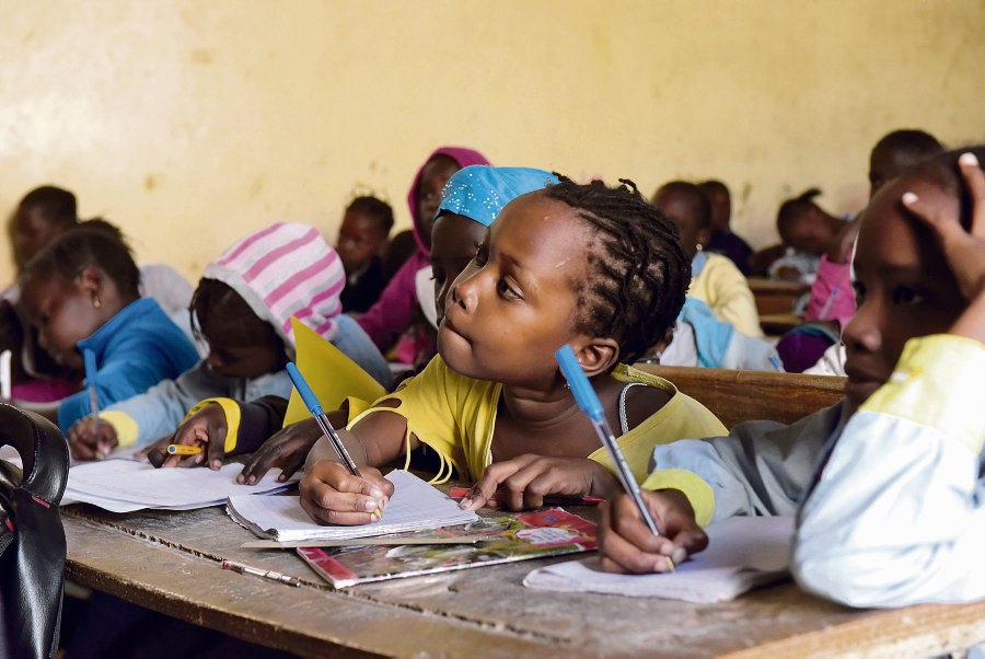 Photo d'enfants en classe