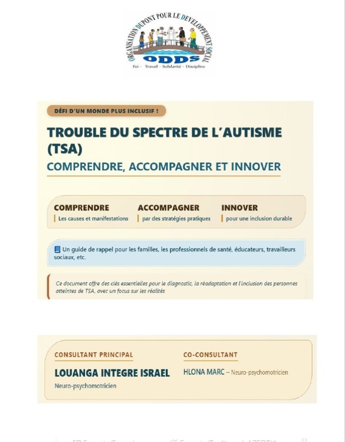 La une du document sur les Troubles
                                                                                            du Spectre de l'Autisme (TSA) - Comprendre, Accompagner et Innover